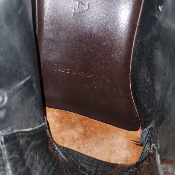 PRADA MEN’S BLACK LEATHER HIKING BOOTS TYROLEAN? BRIXXEN? Size 7 Prada - Picture 14 of 16